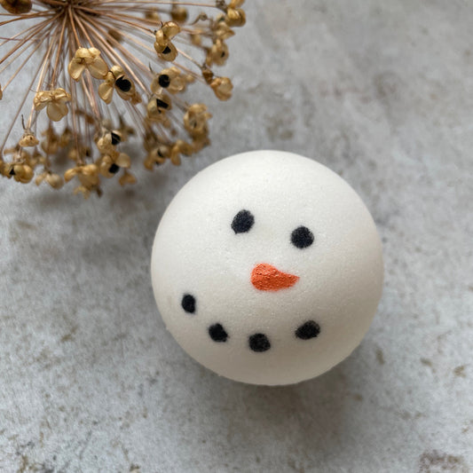 *Snow* Badekugel mit Schaum #Orange/Zimt