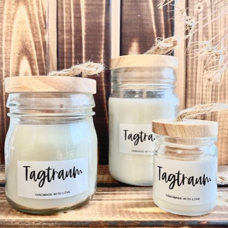 Duftkerze 3er Set #Tagtraum - golden Sand